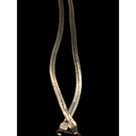 DOUG PAULUS Sterling & Labordite Cross Pendant 24" Italy Chain DP925 India - Picture 10 of 16